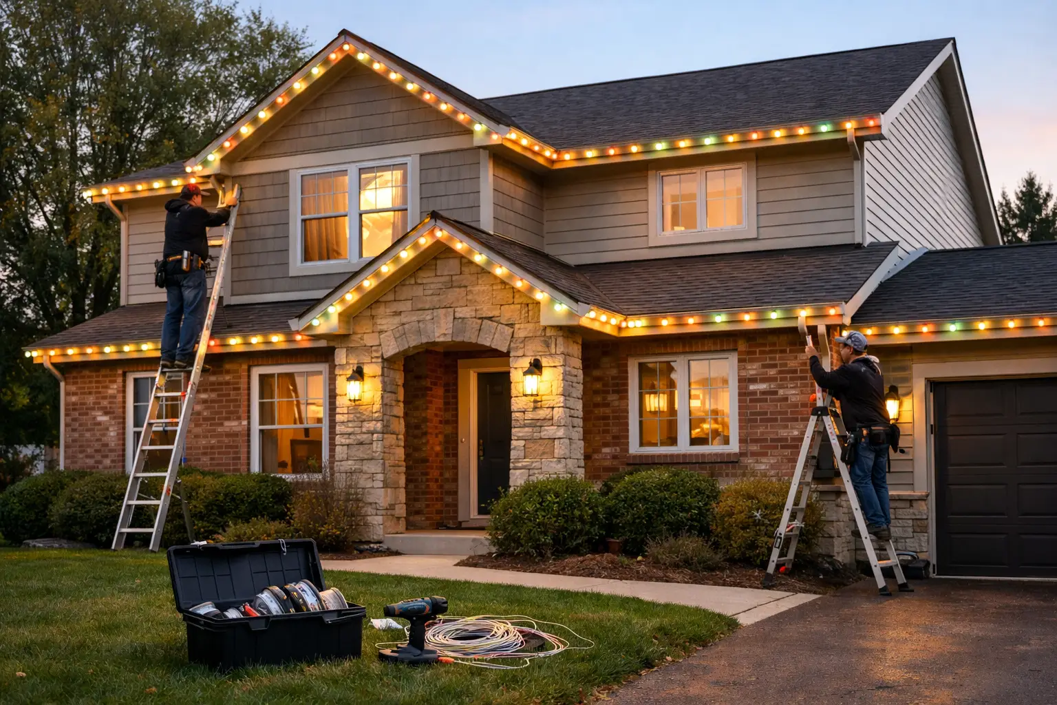 Permanent Holiday Lighting Installation