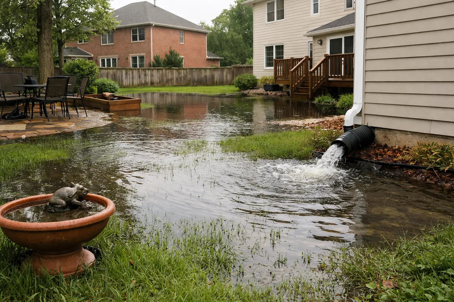 What Causes Yard Flooding Problems?