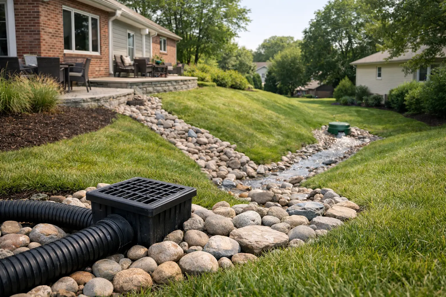 Best Drainage Solution for Sloped Yard