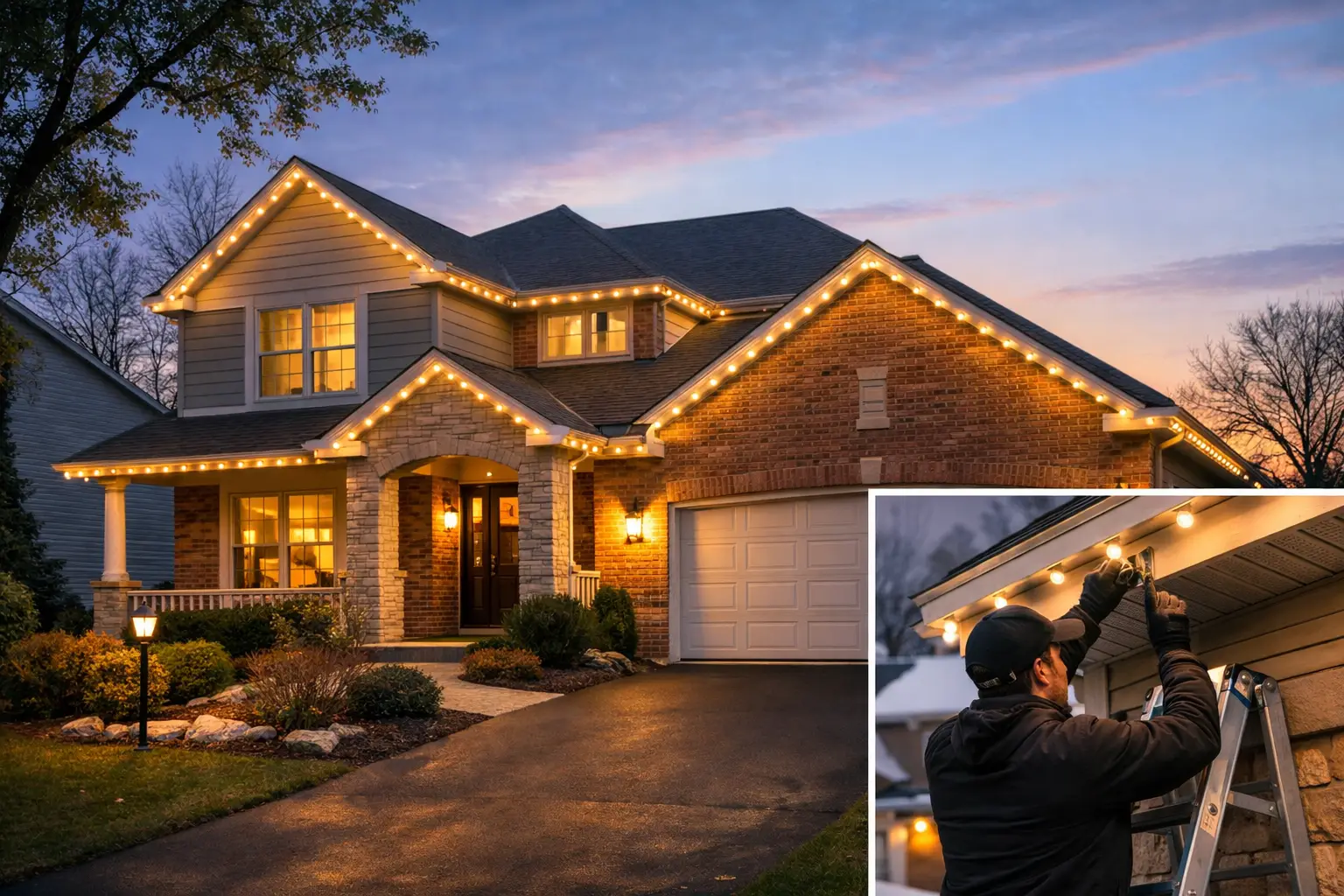 Permanent Exterior Lights Review for Illinois Homes