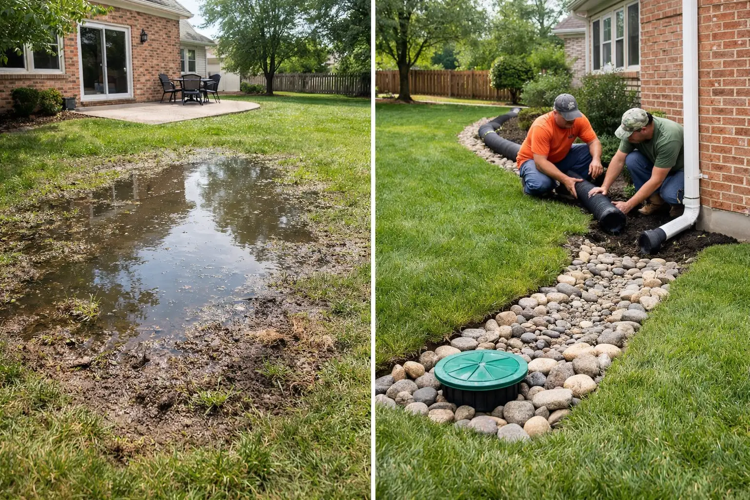 Residential Drainage Guide for Illinois Yards