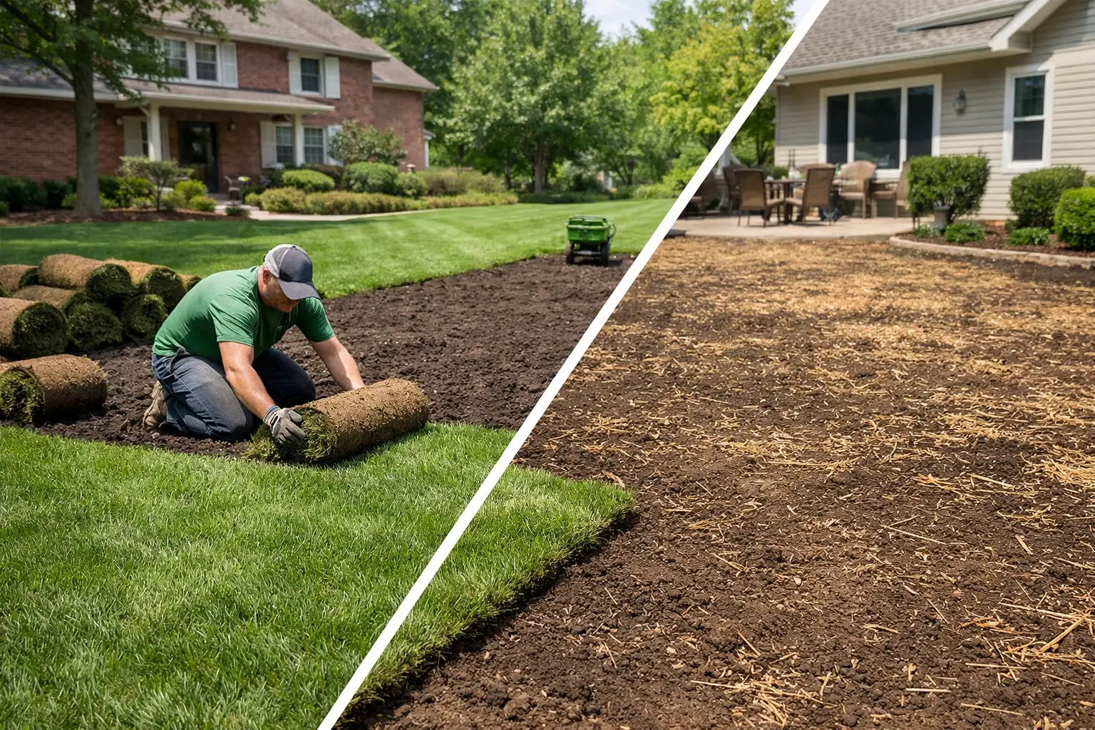 Sod Installation Versus Seed in Illinois