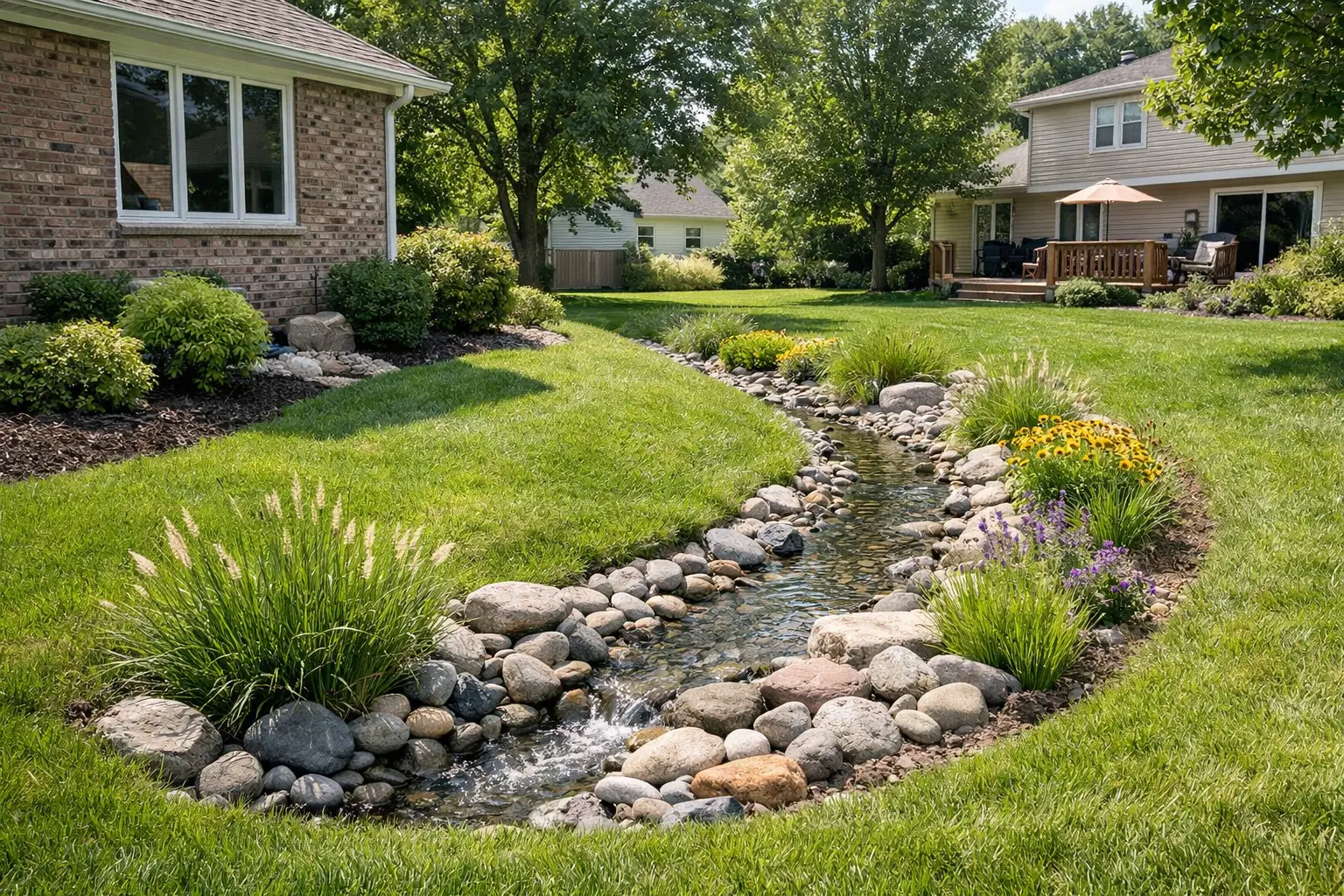 Drainage Swale Design for Illinois Yards