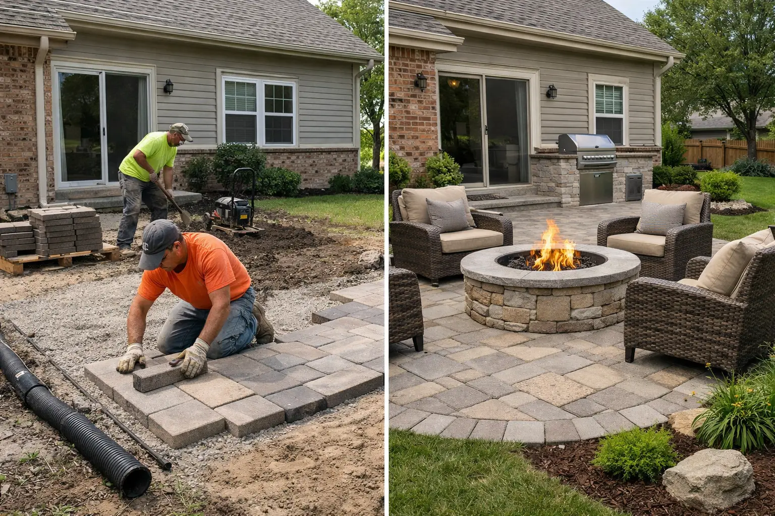 Hardscape Installation Process for Illinois Yards
